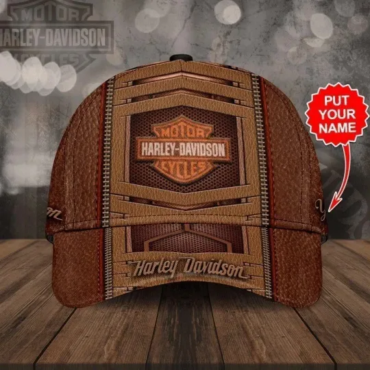 Discover Personalized Harley Motor Davidsonn Racing Classic Cap Gift For Husband Dad