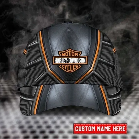 Discover Personalized Harley Motor Davidsonn Racing Classic Cap Gift For Husband Dad