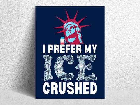 ICE Protest Sign with Statue of Liberty - Good Trouble Lives On Rally Poster, Abolish ICE, No Kings, Anti-Trump Yard Sign