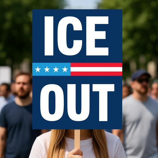 Discover Abolish ICE Protest Sign, Immigrant Rights Activism, Justice for Renee - Alex All (Digital Download)