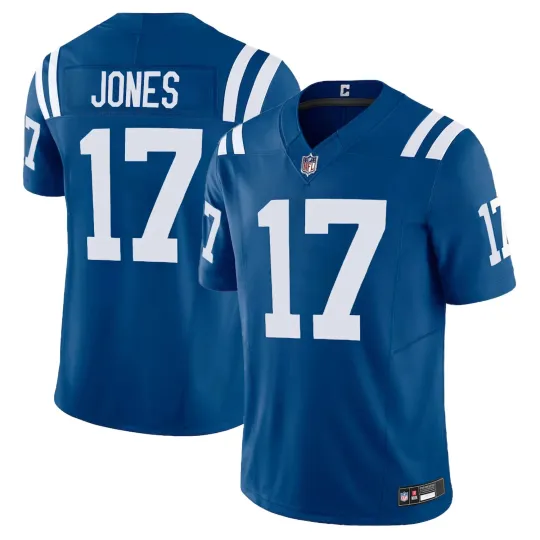 NWT Men's Colts #17 Daniel Jones Royal Jersey