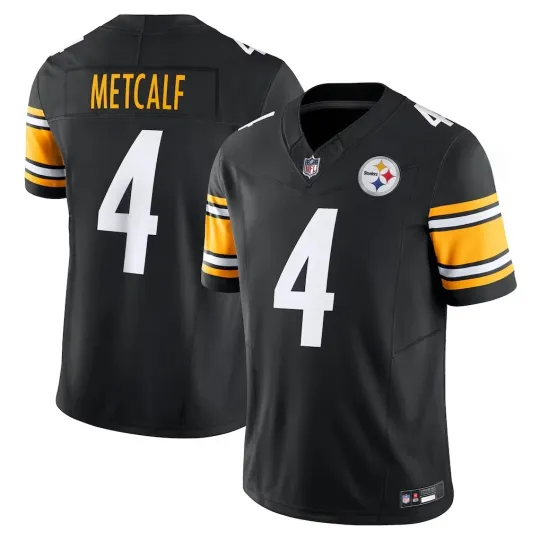 Discover Men's Steeler #4 DK Metcalf Black Game Player Limited Stitched Jersey NWT S-3XL