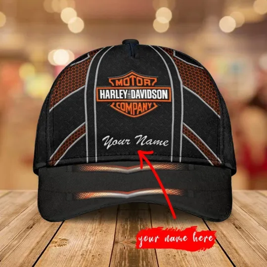 Discover Personalized Harley Motor Davidsonn Racing Classic Cap Gift For Husband Dad