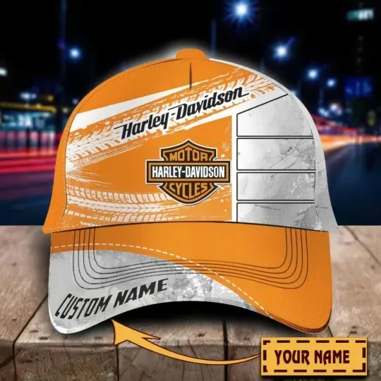 Discover Personalized Harley Motor Davidsonn Racing Classic Cap Gift For Husband Dad
