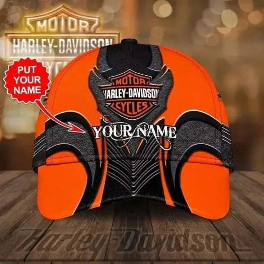 Discover Personalized Harley Motor Davidsonn Racing Classic Cap Gift For Husband Dad