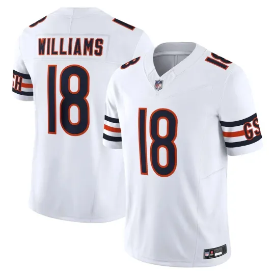 NWT Men's Bears 18 Caleb Williams White Jersey