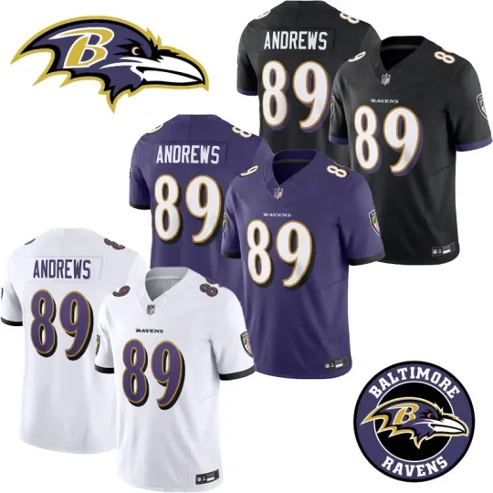 Discover NWT Men's Raven #89 Mark Andrews All Stitched Game Limited Player Jersey S-3XL