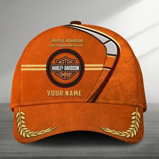 Discover Personalized Harley Motor Davidsonn Racing Classic Cap Gift For Husband Dad