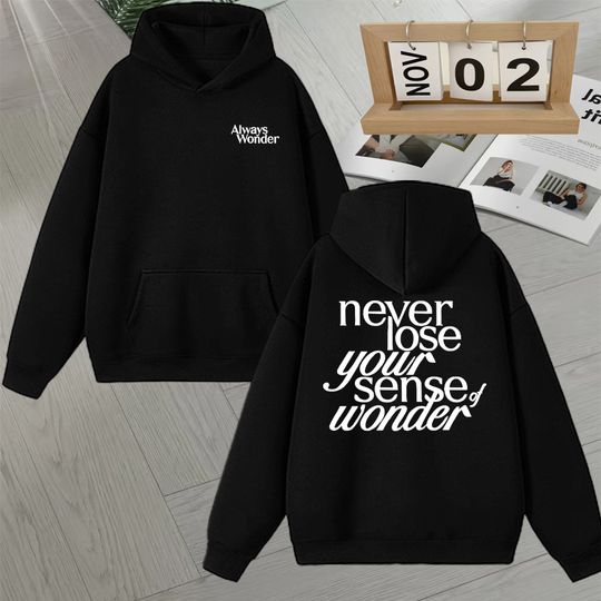 Discover 2025 Thai Drama The Secret of Us Autumn Winter Hoodie Always Wonder Letter Print Pullover Trendy Long sleeve Fleece Sweatshirts