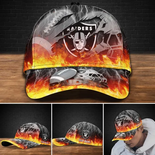 Discover Personalized Las Vegas Football Raiderss Team Classic Cap Gift For Husband Dad