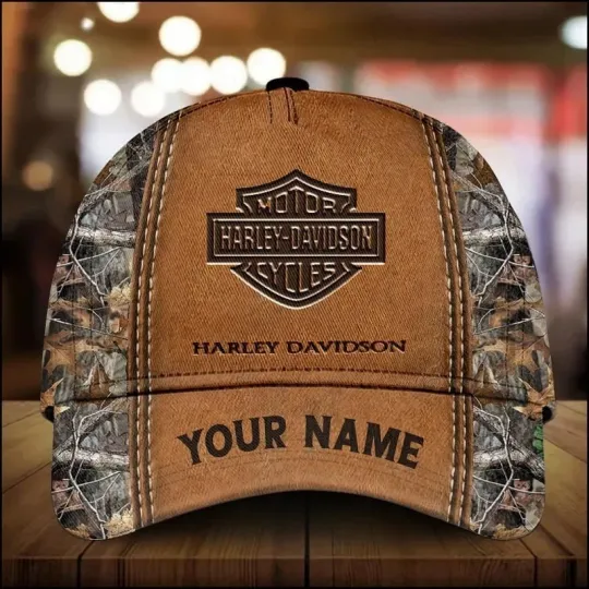 Discover Personalized Harley Motor Davidsonn Racing Classic Cap Gift For Husband Dad