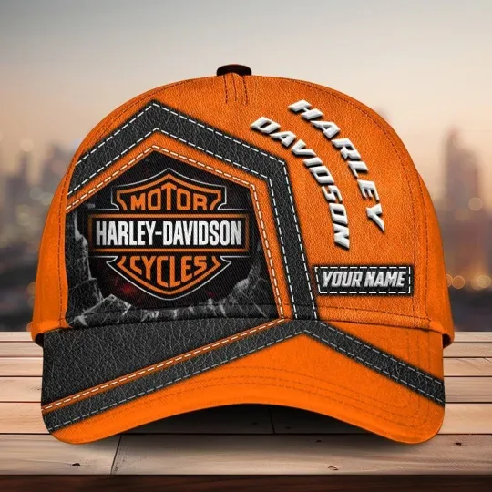 Discover Personalized Harley Motor Davidsonn Racing Classic Cap Gift For Husband Dad