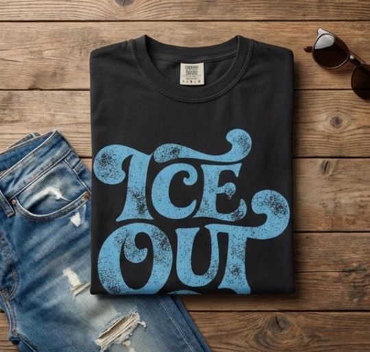 Discover Ice Out Distressed Anti ICE Faded Protest T-shirt | Groovy Boho Trending Tee