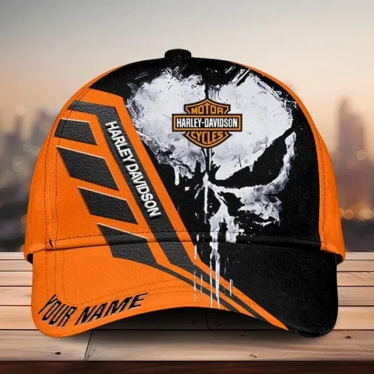Discover Personalized Harley Motor Davidsonn Racing Classic Cap Gift For Husband Dad