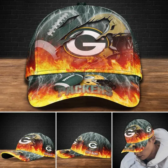Discover Personalized Green Bay Football Packerss Team Classic Cap Gift For Husband Dad