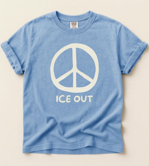 Discover Ice Out Peace Symbol T-Shirt