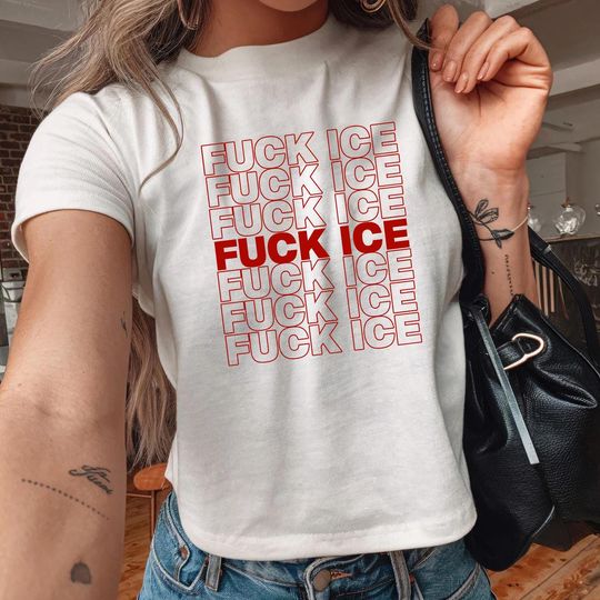 Discover Abolish ICE Baby Tee, Fuck ICE Crop Top, Chinga la Migra Women's Tee, LA Ice Protest, Foxtrot Delta Tango, Resistance Shirt, Social Justice