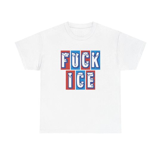 Discover FUCK ICE T-Shirt | Protest Slogan Tee, No Human is Illegal, Pro Immigration Resistance Shirt