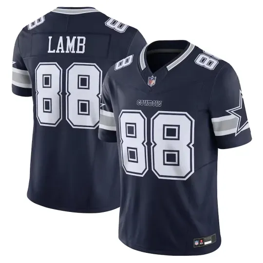 Discover NWT Men's Cowboys #88 CeeDee Lamb Navy Jersey