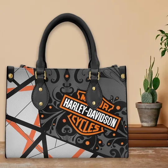 Discover Harley Motor Davidsonn Racing Leather Handbag Biker Gift