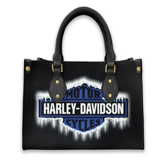Discover Harley Motor Davidsonn Racing Leather Handbag Biker Gift