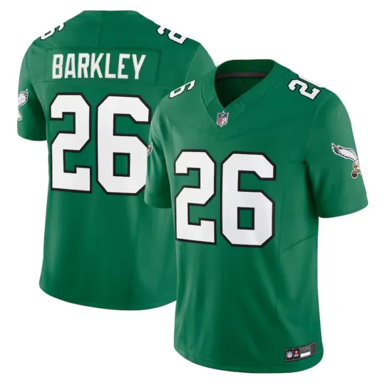 Men's/Youth Eagles #26 Saquon Barkley Kelly Green Alternate Jersey