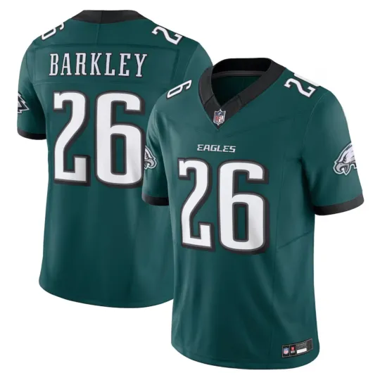 Discover NWT Men's/Youth Eagles #26 Saquon Barkley Midnight Green Jersey