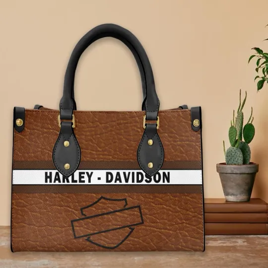 Discover Harley Motor Davidsonn Racing Leather Handbag Biker Gift