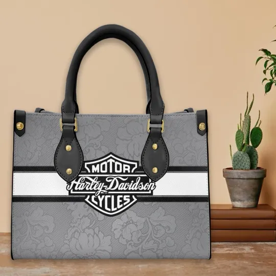 Discover Harley Motor Davidsonn Racing Leather Handbag Biker Gift