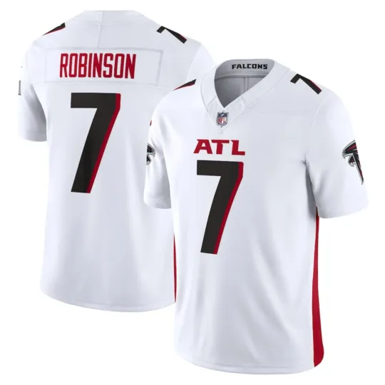 Discover NWT Men's Falcons #7 Bijan Robinson White Jersey