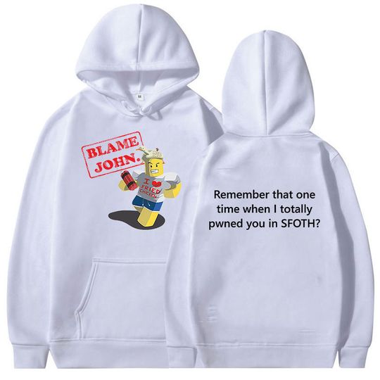 Funny Blame John Meme Hoodie Shedletsky Forsaken Fashion Long Sleeve Sweatshirt Men Women Casual Autumn/Winter Oversized Hooded