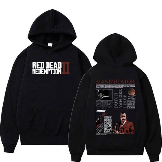 Discover Red Dead Redemption 2 Game Hoodie Men's Vintage Long Sleeve Fashion Sweatshirt Unisex Punk Gothic Clothing Hooded Y2k Streetwear