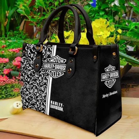 Discover Harley Motor Davidsonn Racing Leather Handbag Biker Gift