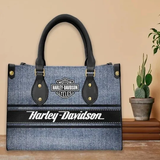 Discover Harley Motor Davidsonn Racing Leather Handbag Biker Gift