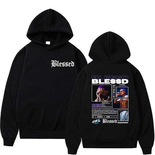Discover Rapper Blessd Si Sabe Album 2026 Tour Merch Sweatshirts Men Women Fashion Classic Hoodies Man Oversized Casual Hoodie Streetwear