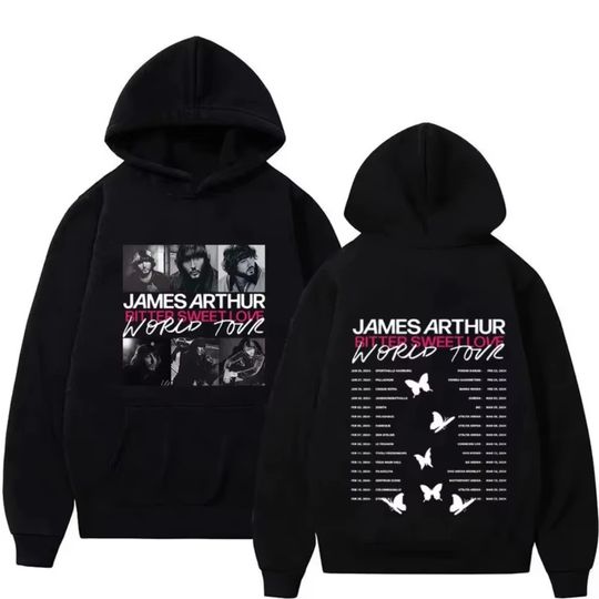 Hot Singer James Arthur Double Sided Graphic High Quality Y2K Hoodies Hip Hop Casual Men Women Fashion Teenager Fan Gift