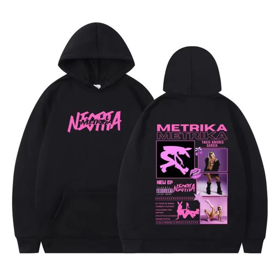 Discover Singer Metrika Album Tour 2026 Hoodie Men's Women Aesthetic Trendy Pullover Long-sleeved Loose-fitting Casual Harajuku Tracksuit