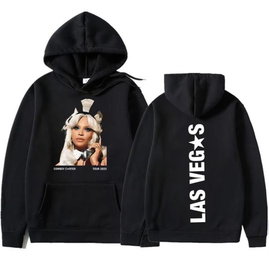 Discover Singer Beyonce Cowboy Carter 2026 Tour Graphic Hoodie Humor Oversized Y2k Clothes Men's Sweatshirt Hip Hop Cozy Casual Pullovers