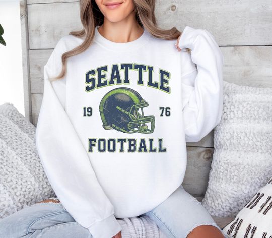 Discover Vintage Seattle Football Sweatshirt - Retro Fan Gift