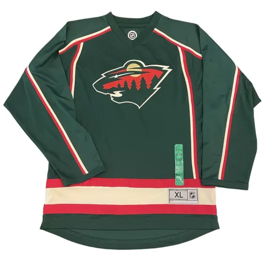Discover 100% Authentic Minnesota Wild NHL Hockey Jersey Stitched NHL Youth XL New W Tags