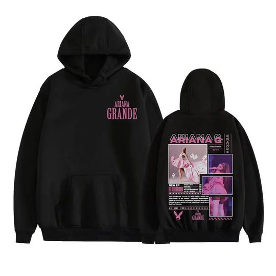 Ariana Bunny Dangerous Woman 2026 Tour Hoodie Unisex Fashion Trendy Aesthetic Sweatshirt High Quality Casual Pullover