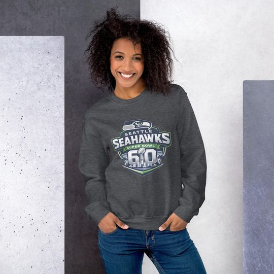 Discover Seahawks Super Bowl LX Sweatshirt | Seattle Football Championship Fan Gift