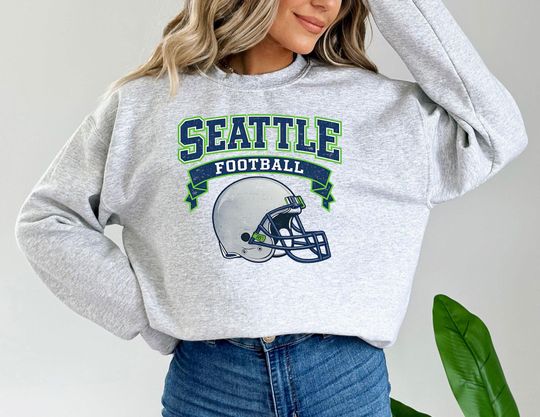 Discover Seattle Football Sweatshirt, Vintage Style Fan Gift, Sunday Seattle Tee