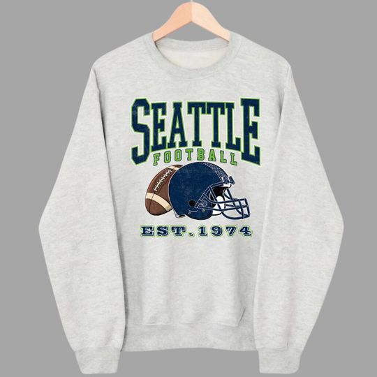 Discover Vintage Seattle Football Game Day Crewneck Sweatshirt