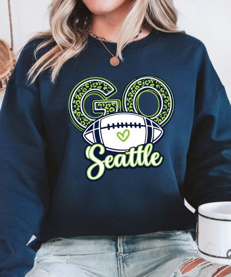 Discover Go Seattle Football Shirt, Game Day Fan Apparel, Championship Football Tee, Seattle Football Bowl Game Shirt