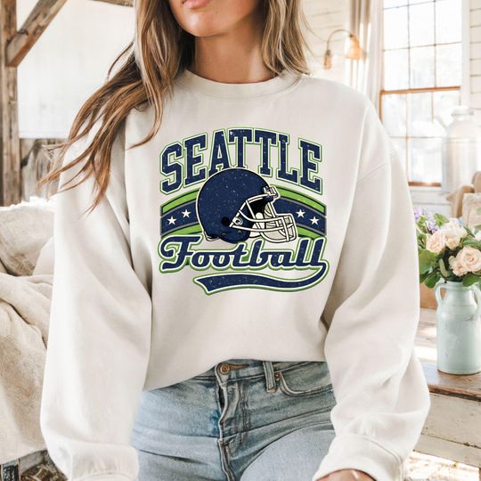 Discover Seattle Football Sweatshirt, Seattle Seahawk Football Crewneck Sweatshirt