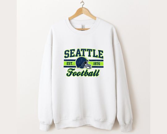 Discover Vintage Seattle Football Sweatshirt - Retro Fan Gift