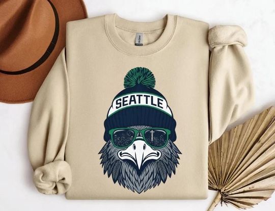 Discover Seattle Eagle Football Sweatshirt  Northwest Sports Fan Sweater, Unisex Game Day Graphic Top