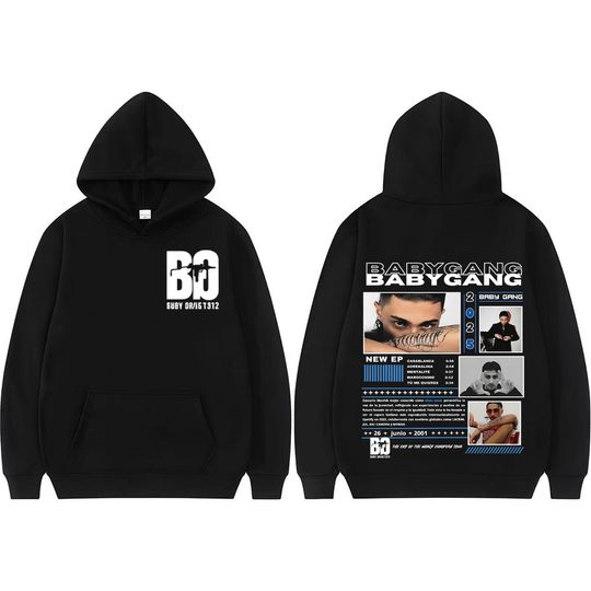 Discover Rapper Baby Gang Album Tour 2025 Cover Graphic Sweatshirt Men Women Hip Hop Casual Hoodie High Quality Comfort Oversized Hoodies