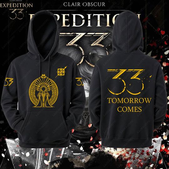 Discover Expedition 33 Men Women Hoodies Dark Fantasy Pullovers Rpg Gamer Expedition 33 Hooded Lover Gift Video Game Graphic Sweatshirt